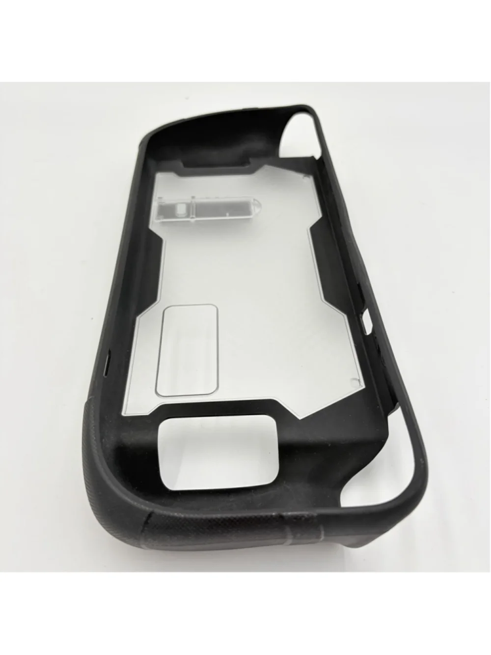 Nintendo Switch 2 Protective Grip Case Clear Back Kickstand Black Dockable
